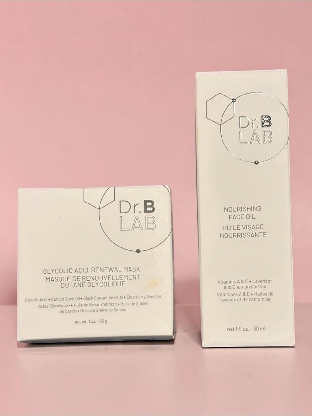 Dr. B Lab Skincare Bundle Glycolic Mask & Nourishing Face Oil